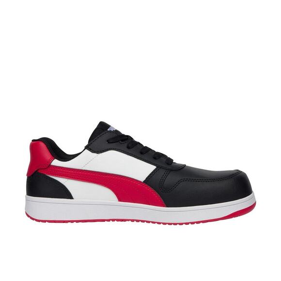 Puma Safety Red/White/Black Frontcourt Low Composite Toe Shoes/Sneakers - Picture 3 of 12